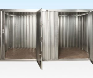 3M X 4.2M SIDE LINKED FLAT PACK CONTAINER BUNDLE (GALVANISED)