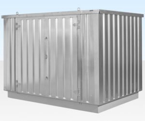 4M X 2.1M FLAT PACK CONTAINER STORE – GALVANISED